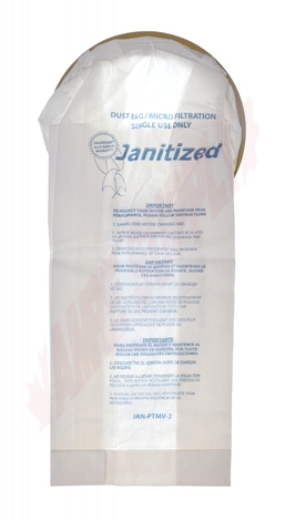 Photo 3 of DB28500 : Dustbane BackPack Vac Single Use Micro Filter Dust Bags, 10/Pack