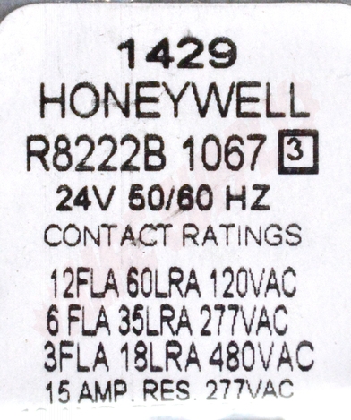 Photo 13 of R8222B1067 : Resideo Honeywell R8222B1067 General Purpose Relay, SPDT, 24V