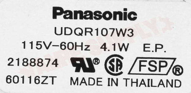 Photo 14 of W10181323 : Whirlpool Refrigerator Condenser Fan Motor Assembly, 4.1W/115V