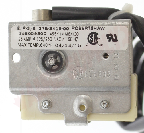 Photo 12 of 318059300 : Frigidaire Range Oven Control Thermostat