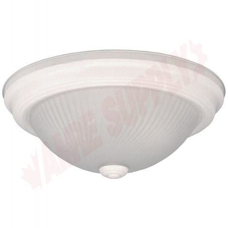 Photo 1 of IFM21311N : Canarm 13 Flush Mount, White, Frosted Swirl, 2x60W