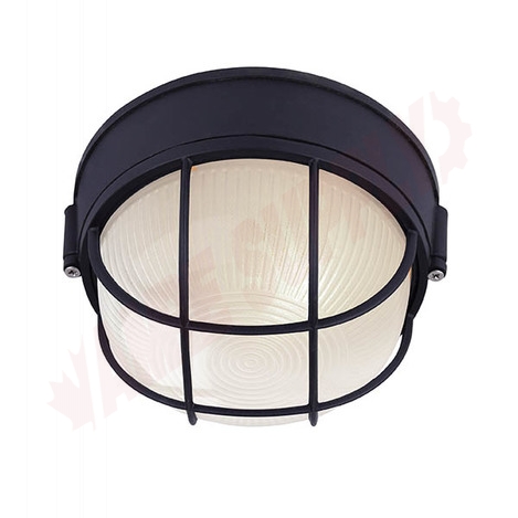 Photo 1 of IOL1710 : Canarm Outdoor Marine Light, Black, Frosted Glass, 1x60W