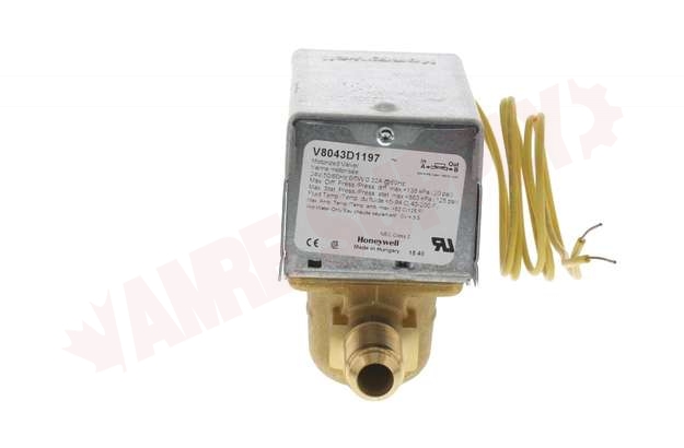 Photo 3 of V8043D1197 : Honeywell Home V8043D1197 3/8 Flare, 2-Way, 3.5 Cv, 125 PSI, Less Adapters, Normally Open Zone Valve