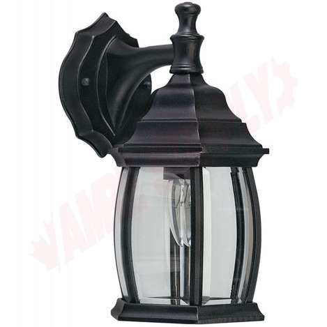 Photo 1 of IOL1210 : Canarm Outdoor Lantern, Black, Clear Bevelled, 1x100W