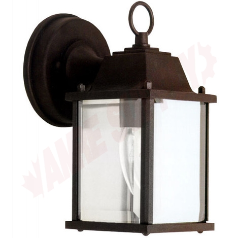 Photo 1 of IOL310 : Canarm Outdoor Lantern, Black, Clear Panels, 1x100W