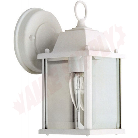 Photo 1 of IOL311 : Canarm Outdoor Lantern, White, Clear Panels, 1x100W