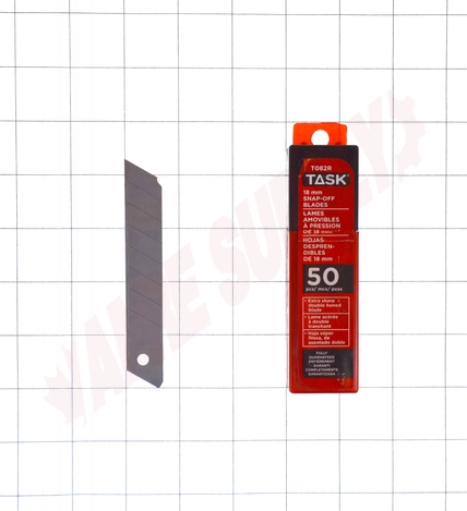 Photo 6 of T082R : Task Tools Snap Off Blades, 18mm, 50/Pack