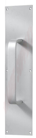 Photo 1 of 25-D400916 : Taymor Door Pull, 9, 16 Push Plate, Satin Aluminum