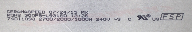 Photo 7 of W10823719 : Whirlpool Range Triple Radiant Surface Element, 1000/2000/2700W