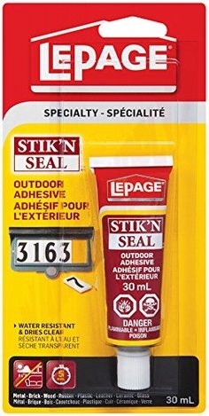 Photo 1 of 1716911 : LePage Stik'n Seal Outdoor Adhesive, 30mL