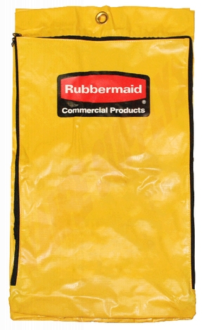 Photo 2 of 1966719 : Rubbermaid Vinyl Janitorial Cleaning Cart Bag, With Zipper, 24gal