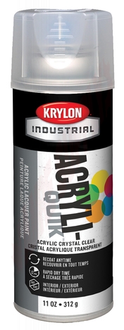 Photo 1 of 41301 : Krylon Industrial Acrylic-Quik Acrylic Spray Paint, Crystal Clear