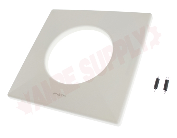 Photo 1 of 97016955 : Broan-Nutone 97016955 Exhaust Fan Grille with Heat Lamp Hole with Coil Spring S