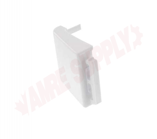 Photo 3 of 67208-3 : Whirlpool 67208-3 Refrigerator Door Shelf End Cap, Left Or Right, White