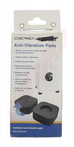 Photo 3 of WG04A01008 : GE WG04A01008 Washer & Dryer Anti-Vibration Pads, 4/Pack     