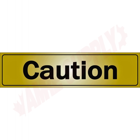 Photo 1 of 1150073 : Klassen Caution Sign, Metal Adhesive, 2 x 8