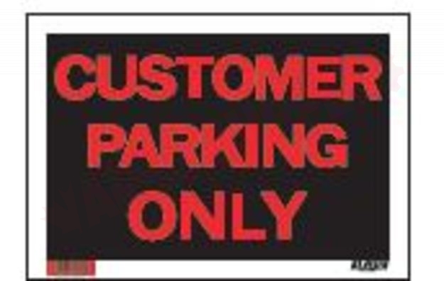 Photo 1 of 1170481 : Klassen Customer Parking Only Sign, High-Impact, 8 x 12