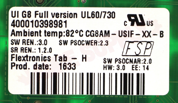 Photo 6 of WPW10396615 : Whirlpool WPW10396615 Range User Control Display Board