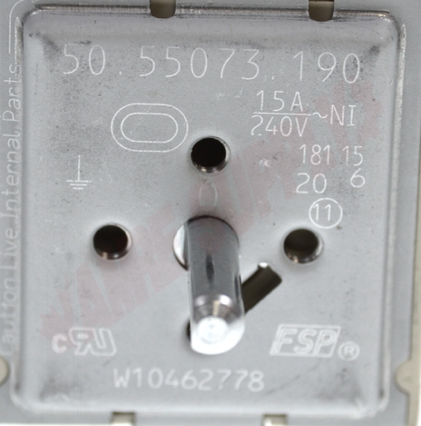 Photo 13 of WPW10462778 : Whirlpool Range Surface Element Switch