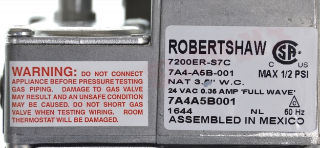 Photo 13 of 720-403 : Robertshaw 720-403 Gas Valve, Slow Opening, 1/2 x 3/4, 1/2 Side Outlet Option