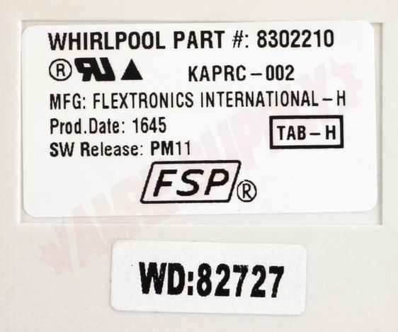 Photo 12 of WP8302210 : Whirlpool Range Electronic Control Board