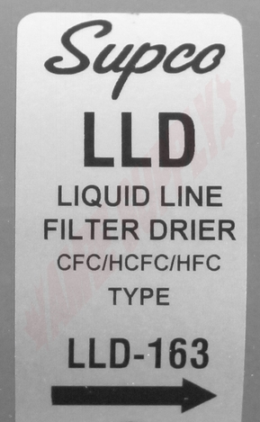 Photo 5 of LLD163 : Supco LLD163 Refrigerator Liquid Line Drier, 3/8 SAE