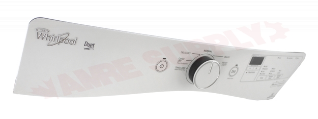 Photo 1 of WPW10639903 : Whirlpool Dryer Control Panel, White