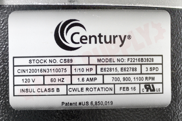 Photo 15 of CS89 : A.O. Smith 1/10 HP Brushless EMC Motor, 5.0 Dia.Variable RPM, 115 V