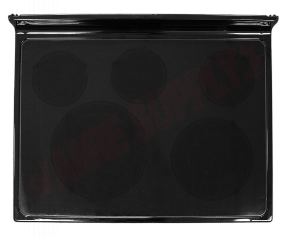 Photo 2 of W10651915 : Whirlpool W10651915 Range Main Cooktop Glass Assembly, Black