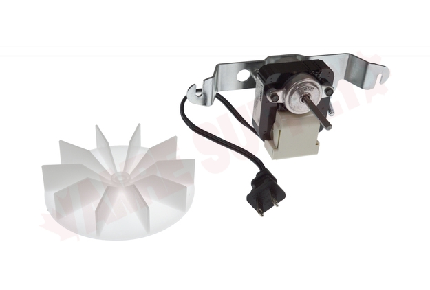 Photo 1 of R7-RB11 : Exhaust Fan Motor, C Frame, 1/130HP, with Fan Blade, Bracket & Cord with Plug, Nutone