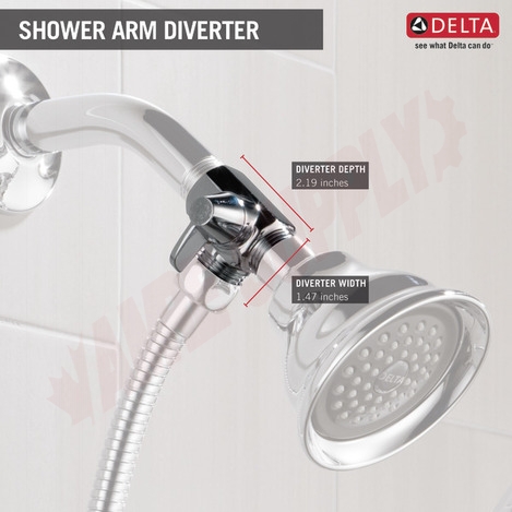 Photo 10 of U4922-PK : Delta Shower Arm Diverter For Hand Showers