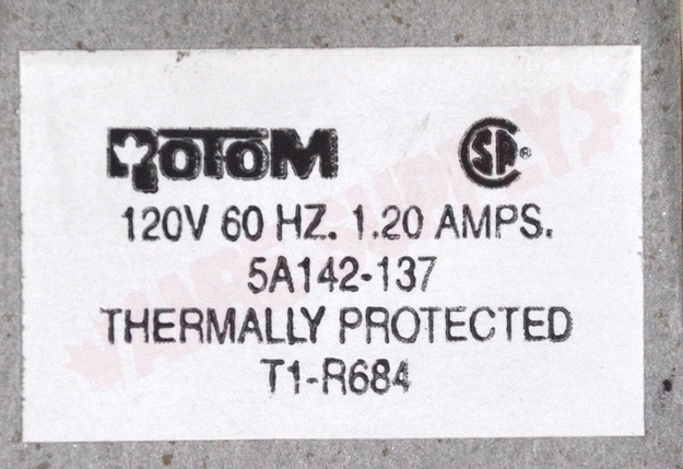Photo 13 of T1-R684 : Rotom 1/70HP Exhaust & Electric Heater Motor, 3000 RPM, 115V, Nuvent & Mr Whisper