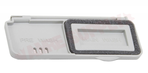 Photo 1 of WP99002354 : Whirlpool Dishwasher Dispenser Lid, Grey