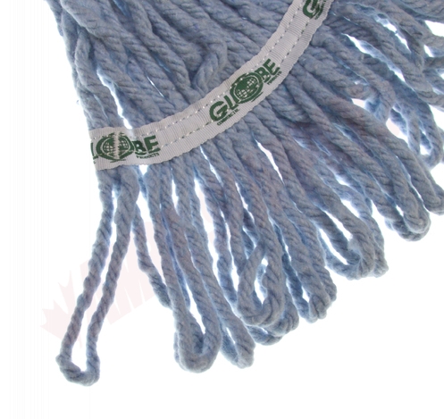 Photo 3 of 3050B : Globe Looped End Wide Band Synthetic Wet Mop Head, 16oz, Blue