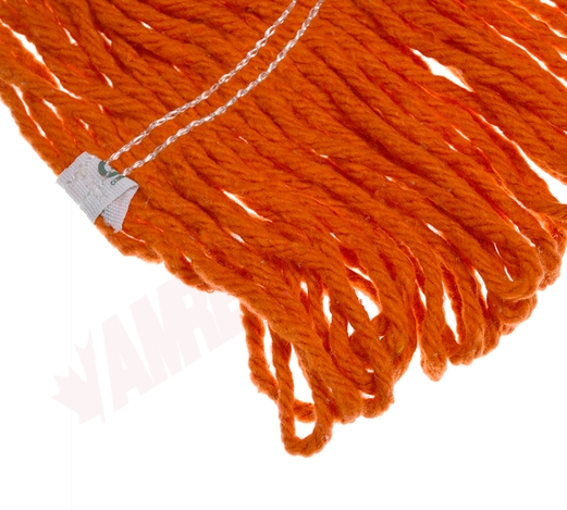Photo 3 of 3090O : Globe Looped End Narrow Band Synthetic Wet Mop Head, 16oz, Orange