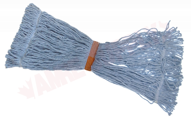 Photo 2 of 3091 : Globe Looped End Narrow Band Synthetic Wet Mop Head, 20oz, Blue
