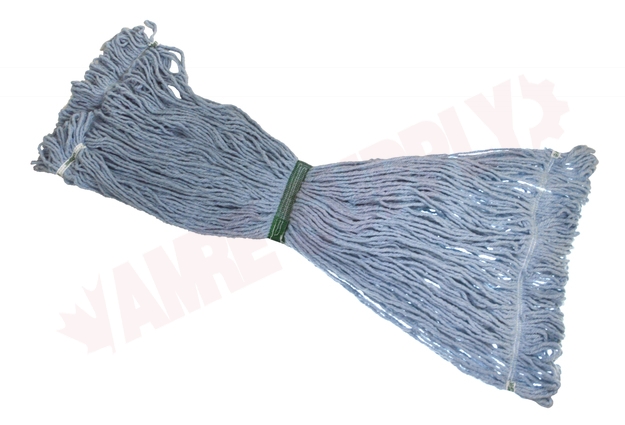 Photo 2 of 3832 : Globe Looped End Narrow Band Synthetic Wet Mop Head, 32oz, Blue