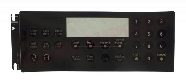 Photo 1 of 316419821 : Frigidaire 316419821 Range Oven Membrane Switch, Black