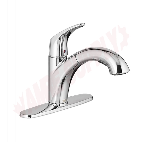 Photo 1 of 7074100.002 : American Standard Colony PRO Single Handle Pull Out Kitchen Faucet, Chrome, with Deck Plate