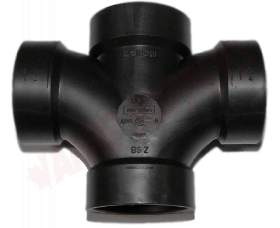Photo 1 of 600320 : Bow 2 Hub Fit ABS Double Sanitary Tee