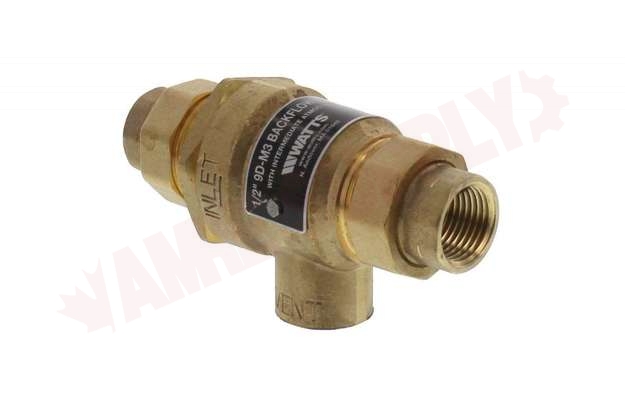 Photo 6 of 0062025 : Watts 1/2 9D-M3 Dual Check Valve with Intermediate Atmospheric Vent, Backflow Preventer