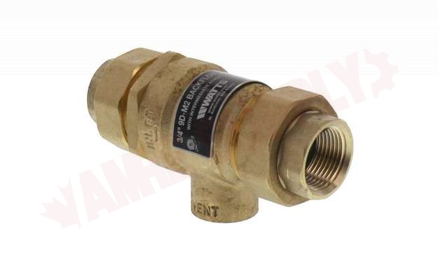 Photo 2 of 0062026 : Watts 3/4 9DM2 Dual Check Valve with Intermediate Atmospheric Vent, Backflow Preventer