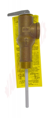 Photo 9 of 0066133 : Watts L100XL Extended Shank Temperature & Pressure Relief Valve, 3/4, 150PSI
