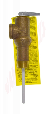 Photo 10 of 0066133 : Watts L100XL Extended Shank Temperature & Pressure Relief Valve, 3/4, 150PSI