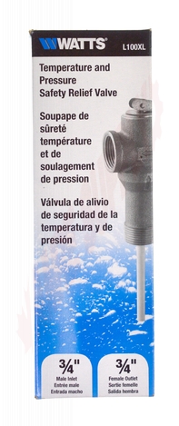 Photo 11 of 0066133 : Watts L100XL Extended Shank Temperature & Pressure Relief Valve, 3/4, 150PSI