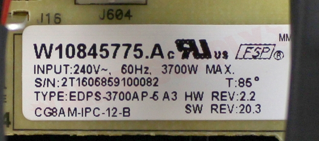 Photo 11 of W10886865 : Whirlpool W10886865 Range Control Module