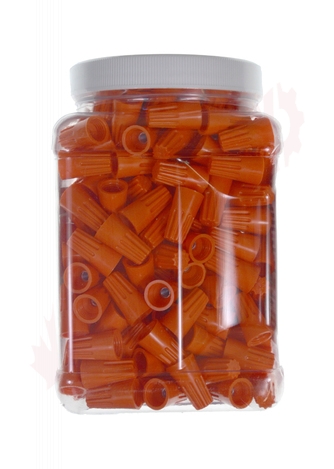 Photo 2 of WCO-J300 : WiringPro 22-14 Twist-On Wire Connectors, Orange, Thermoplastic, 300/Package