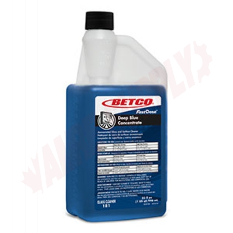 Photo 1 of 1814800 : Betco Deep Blue Ammoniated Glass And Surface Cleaner, Concentrate, 946mL