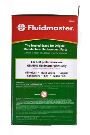 Photo 14 of 540AKRP5 : Fluidmaster Universal Complete 3 Toilet Tank Flush Valve & Flapper Repair Kit