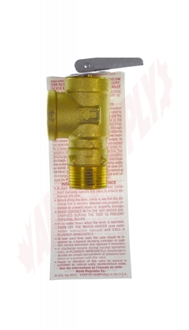 Photo 9 of 4620 : Watts 3L Pressure Relief Valve with Test Lever, 3/4, 150PSI